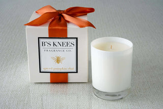 1 Wick White Glass Candle, Spiced Pumpkin Chai