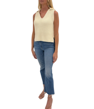 Anna Knit Top, Ivory
