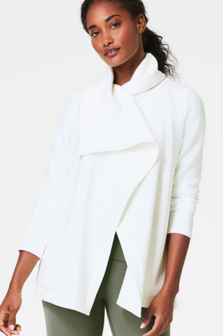 AE Luxe Wrap Cardigan, Ivory