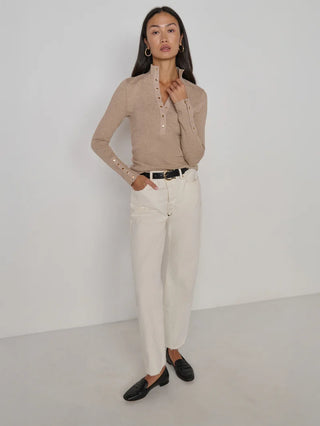 Sheila Top in Heather Oatmeal
