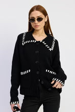 Black Piper Knit Cardigan