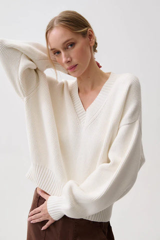 Nika Sweater, White