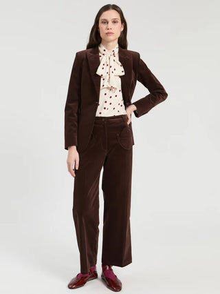 Burgundy Velvet Pant