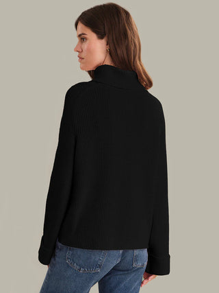 Vida Chunky Pullover, Black