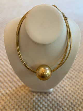 Chunky Metal Ball Necklace