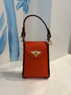 Bee Phone Crossbody, Orange