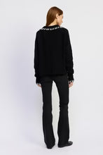 Black Piper Knit Cardigan