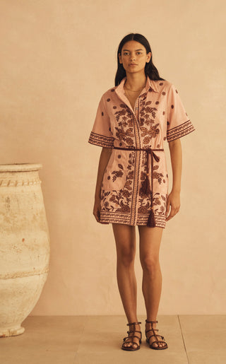 Infiorata Embroidered Mini