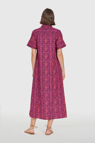 Gibbons Dress, Mulberry