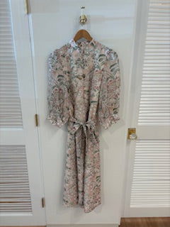 Stand Collar A-Line Dress