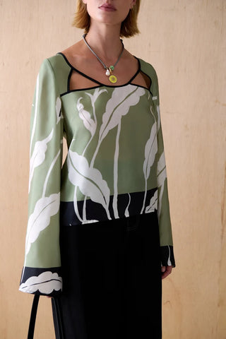 Freja Cupro Top in Ophelia