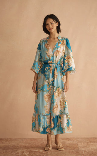 Lucente Silk Midi Dress