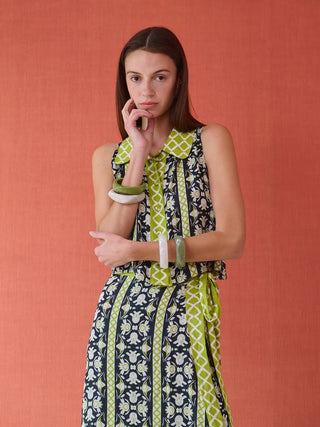 Sleeveless Sleeveless Top, Fleur de Lune