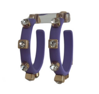 Purple Matte Metal Hoop