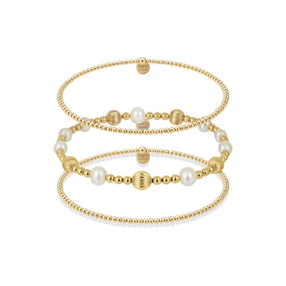 Palm Beach Beaded Bracelet Trio Stack