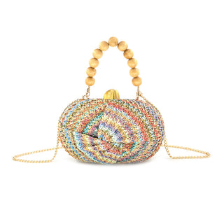 Multi Color Straw Bag