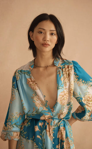 Lucente Silk Midi Dress