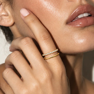 Gold Tarryn Double Ring in Size 7