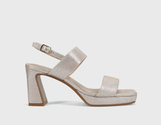 Maida Platform Heel, Pearl