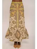 Ava Skirt in Kaleidoscope Scarf Print