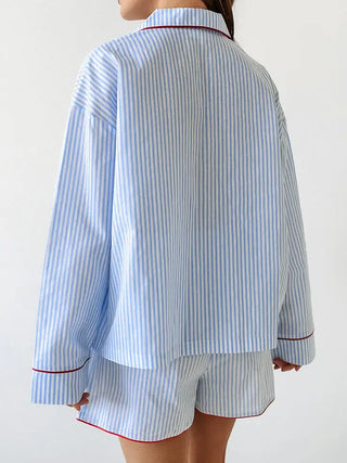 Classic Striped Pajama Short Set