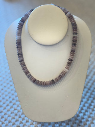 Neutral Resin Beaded Necklace