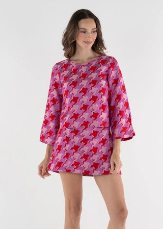 Ashley Ann Top in Houndstooth