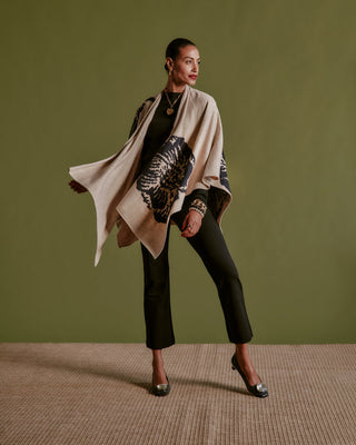Ginny Wrap Carefree Mum in Camel and Navy