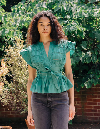 Madelyn Top, Follage Green