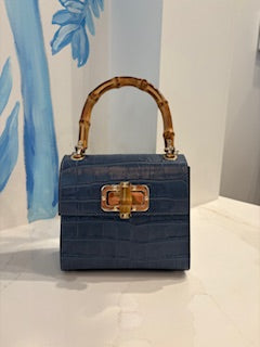 Bamboo Mini Croc, Slate Blue