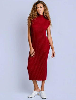Teresa Dress in Cherry Red