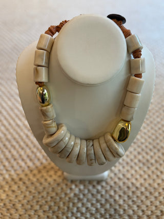 Chunky Pebble Beaded Necklace