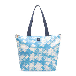 Tote Worthy, French Blue Greek Key