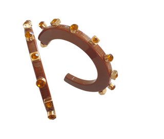 City Girl LG Hoop in Brown Gold