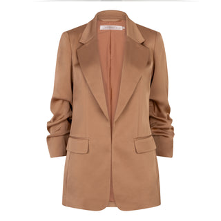 3/4 Sleeve Crepe Blazer