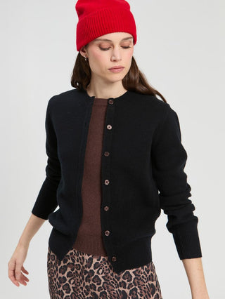 Black & Brown Wool Jumper