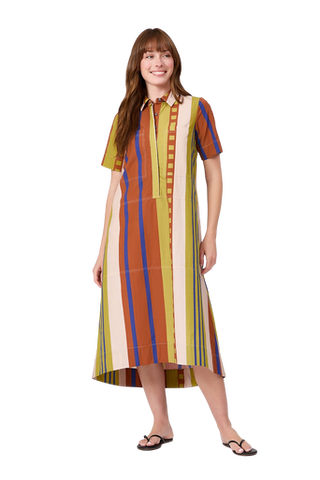 City Dress, Maple Stripe