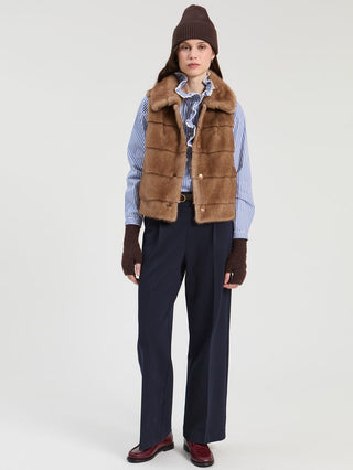 Brown Fur Vest