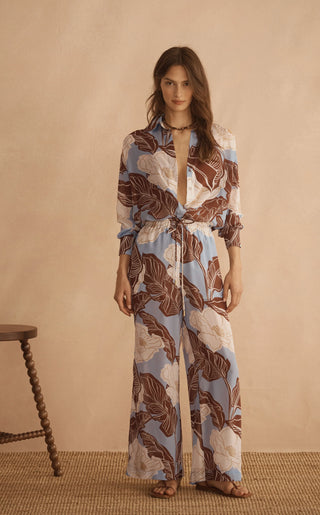 Silk Blouse with Cami in Valen