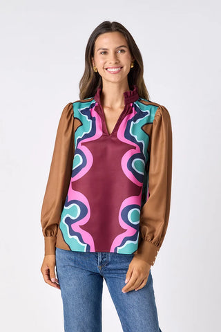 Lyla Blouse in Serpentine