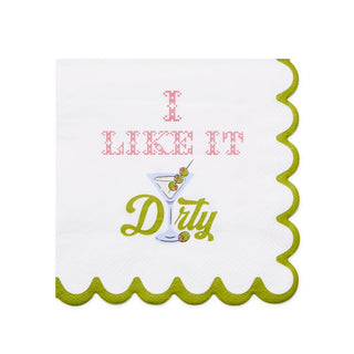 Martini and Olive Paper Cocktail Napkin