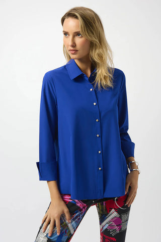 Cuff Sleeve Top, Sapphire