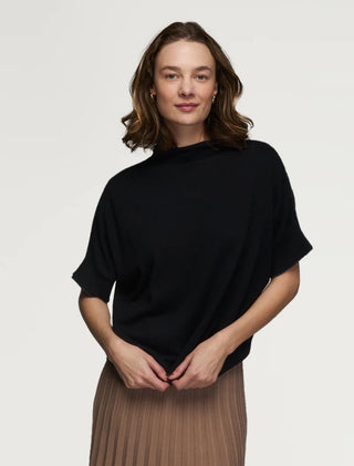 Fawn Mock Top, Black