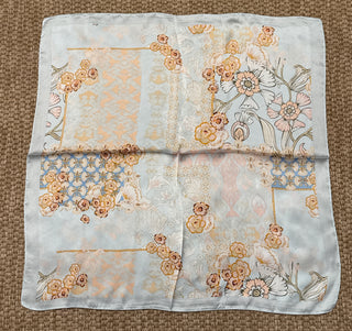 Decorative Scarf, Light Blue & Pink