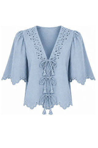 Powder Blue Belle Top