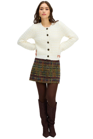 Rosie Skirt in Navy & Gold