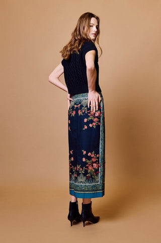 Milena Midi Skirt, Eglantine Print