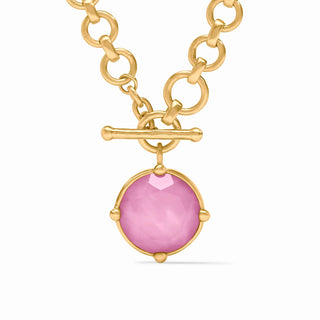 Honeybee Demi Necklace, Tourmaline Pink