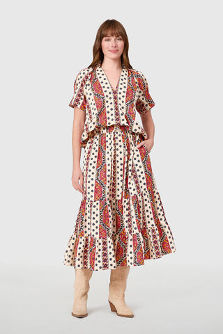 Market Skirt, Crimson
