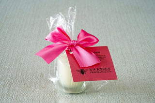 Pink Grapefruit White Frosted Glass Votive